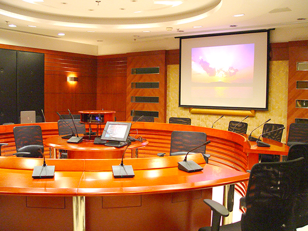 天津交通银行会议室-液晶升降系统